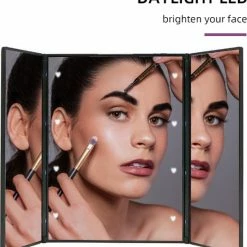 Fuegobird Spiegel Met LED Verlichting - Make-upspiegel - Zwart 11 Fuegobird Spiegel Met LED Verlichting - Make-upspiegel - Zwart -Maybelline-winkel 550x587 5