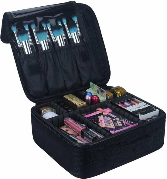 Confibel Cosmetica Koffer - Make-up Koffer Met Verstelbare Vakken - Visagie En Nagelstyliste Beauty Koffer - 26x23x9CM 17 Confibel Cosmetica Koffer - Make-up Koffer Met Verstelbare Vakken - Visagie En Nagelstyliste Beauty Koffer - 26x23x9CM - Afbeelding 17
