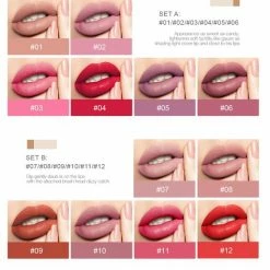 HANDAIYAN | Set Van 12 | Liquid Lipsticks | Matte Lippenstift | Vloeibare Lippenstift | Waterproof | Make Up Set | Geschenkset | Giftset | Lipstick | Lippenstift | Lipgloss -Maybelline-winkel 550x592 4