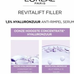 L?Or?al Paris L Or Al Paris Revitalift Hyaluronzuur Filler Serum - Anti Rimpel - 30 Ml -Maybelline-winkel 550x604