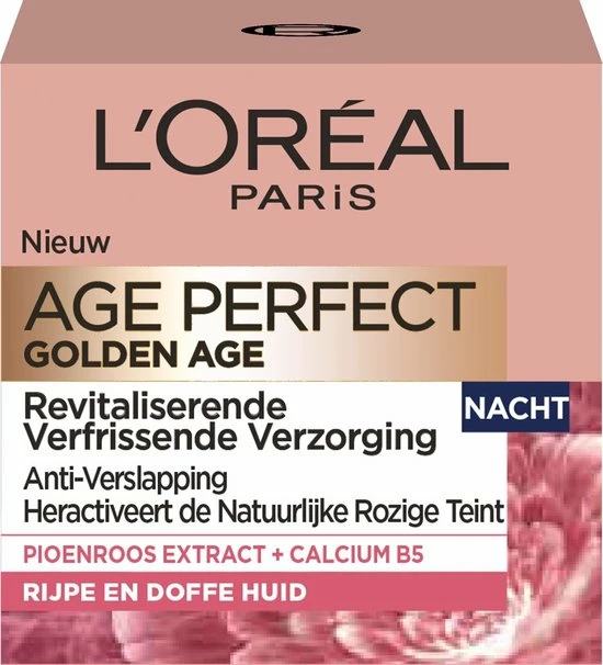 L?Or?al Paris L Or Al Paris Skin Expert Age Perfect Golden Age Nachtcr Me - 50ml 3 L?Or?al Paris L Or Al Paris Skin Expert Age Perfect Golden Age Nachtcr Me - 50ml - Afbeelding 3