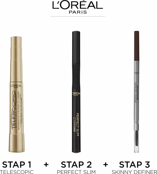 L?Or?al Paris L Or Al Paris Telescopic Mascara - Zwart 4 L?Or?al Paris L Or Al Paris Telescopic Mascara - Zwart - Afbeelding 4