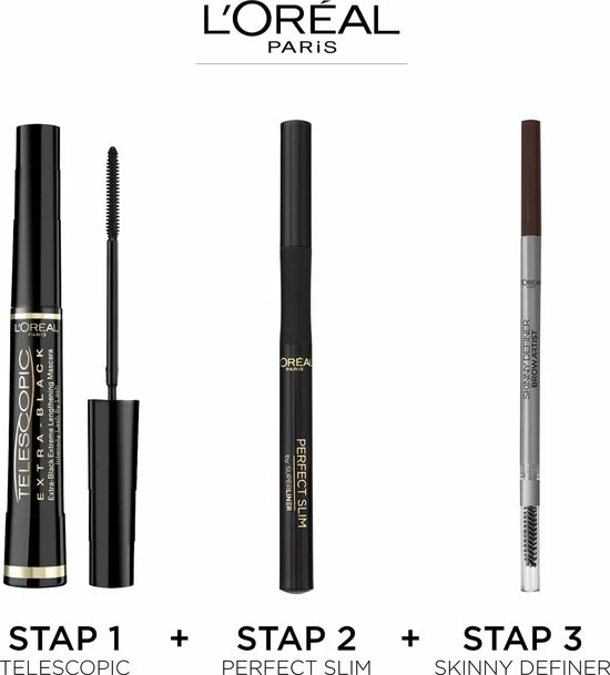 L?Or?al Paris L Or Al Paris Telescopic - Extra Black Lengte Mascara - 8 Ml 7 L?Or?al Paris L Or Al Paris Telescopic - Extra Black Lengte Mascara - 8 Ml - Afbeelding 7