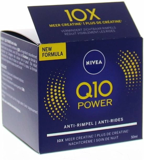 NIVEA Q10POWER Anti-Rimpel - 50 Ml - Nachtcr Me 8 NIVEA Q10POWER Anti-Rimpel - 50 Ml - Nachtcr Me - Afbeelding 8