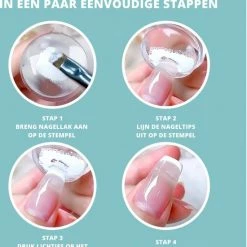 By Emily - Nagelstempel Met Schraper | Eenvoudige Franse Manicure | Nagel Kussen | Nail Art | Transparant | Stamp Set | Gel | Hoogwaardige Siliconen | Nagel Verzorging | Stempel Set | Nail Stamp | Transparante Jelly Stempel | Doorzichtig | Silicone -Maybelline-winkel 550x613 2