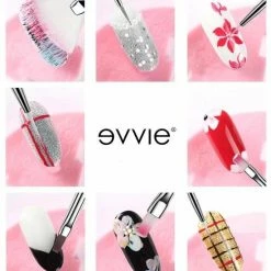 Evvie 20 Delige Nail Art Set - 15 Nailart Penselen En 5 Dotting Tools - Roze 9 Evvie 20 Delige Nail Art Set - 15 Nailart Penselen En 5 Dotting Tools - Roze -Maybelline-winkel 550x636