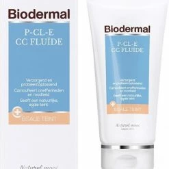Biodermal P-CL-E CC Fluïde - Getinte Camouflerende Crème - Tube 50ml -Maybelline-winkel 550x667