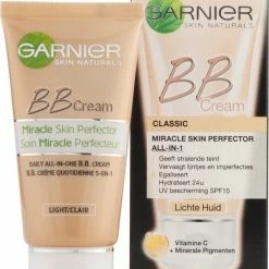 Garnier SkinActive - BB Cream Classic Light 5-in-1 Dagverzorging - 50ml - Getinte Dagcr Me 25 Garnier SkinActive - BB Cream Classic Light 5-in-1 Dagverzorging - 50ml - Getinte Dagcr Me -Maybelline-winkel 550x680 2