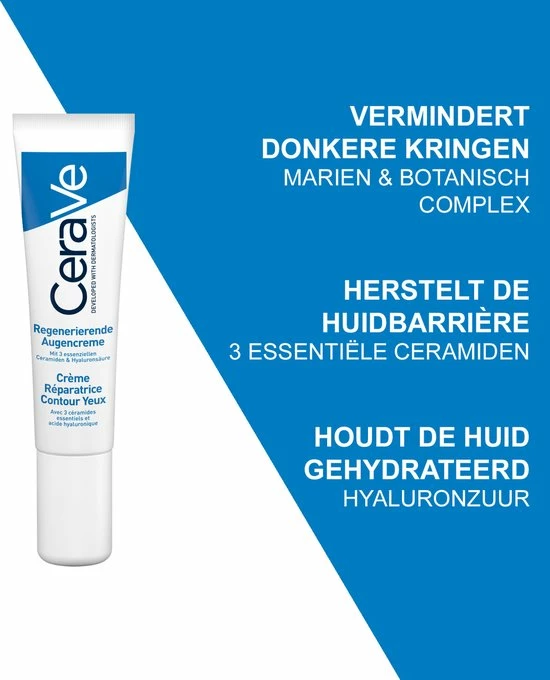 CeraVe - Eye Repair Cream - Oogcr Me - Wallen En Donkere Kringen - 14 Ml 3 CeraVe - Eye Repair Cream - Oogcr Me - Wallen En Donkere Kringen - 14 Ml - Afbeelding 3
