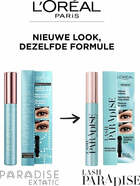 L?Or?al Paris L Or Al Paris - Lash Paradise Mascara Waterproof - 6,4 Ml (Paradise Extatic) 5 L?Or?al Paris L Or Al Paris - Lash Paradise Mascara Waterproof - 6,4 Ml (Paradise Extatic) - Afbeelding 5