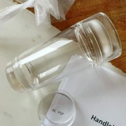 Merkloos Nagelstempel Doorzichtig - Dubbele Siliconen Gel Stamper - French Manicure Tip Stempel - Nail Art Jelly Stamp - Nagel Stempel Kussen