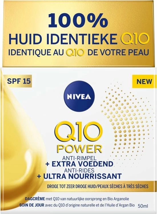 NIVEA Q10 Power +Extra Voedend Anti-Rimpel Dagcrème - Droge Huid - 50 Ml 9 NIVEA Q10 Power +Extra Voedend Anti-Rimpel Dagcrème - Droge Huid - 50 Ml - Afbeelding 9