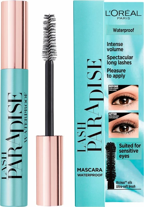 L?Or?al Paris L Or Al Paris - Lash Paradise Mascara Waterproof - 6,4 Ml (Paradise Extatic) 3 L?Or?al Paris L Or Al Paris - Lash Paradise Mascara Waterproof - 6,4 Ml (Paradise Extatic) - Afbeelding 3